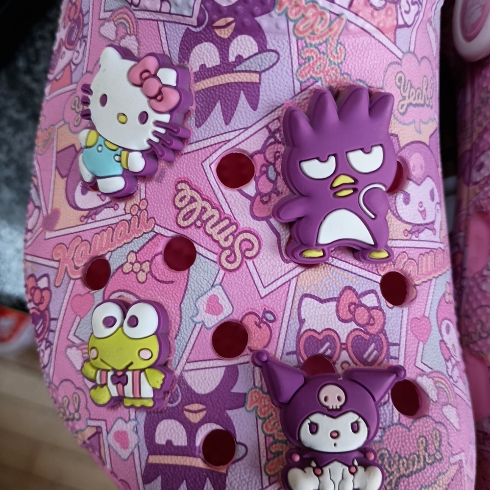 Crocs Hello Kitty & Friends Sanrio Classic W/Jibbitzs  Clogs Junior Size 3/W 5 - Picture 5 of 8